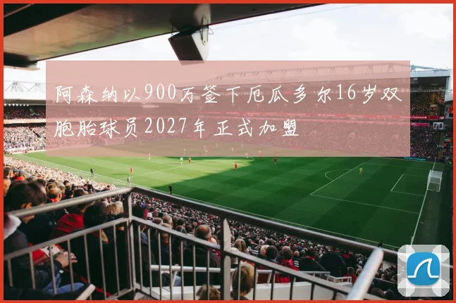 阿森纳以900万签下厄瓜多尔16岁双胞胎球员2027年正式加盟
